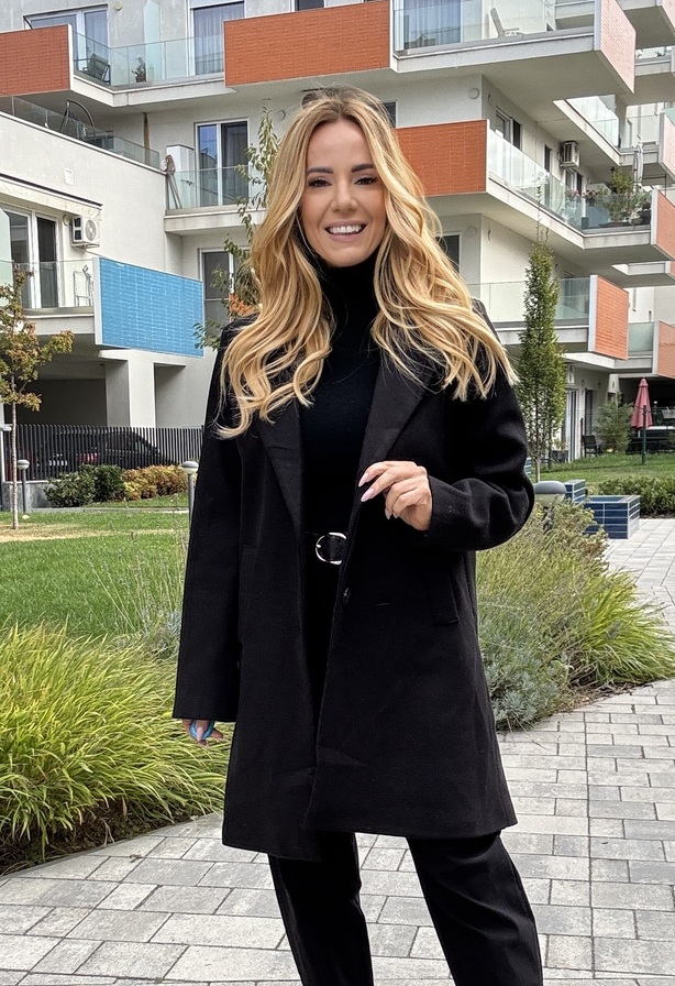 Arabella kabát fekete – Innova Fashion